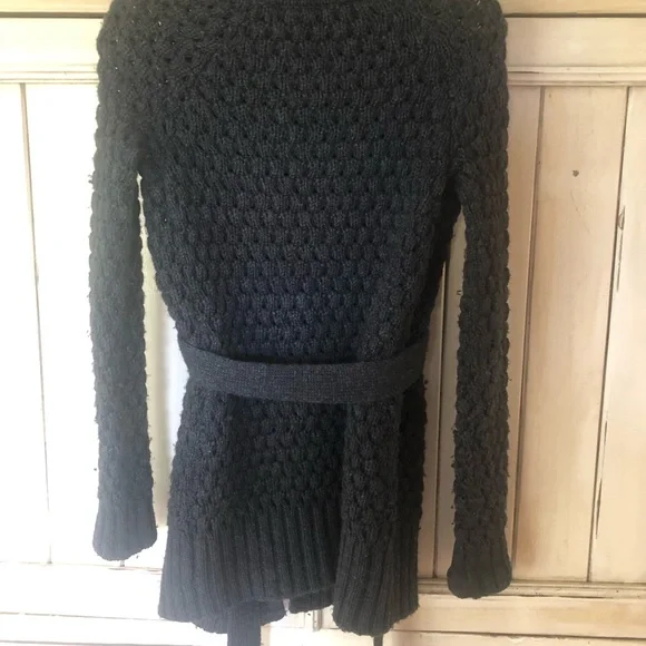Vince Cable Knit Alpaca /Wool Belted Cardigan. EUC